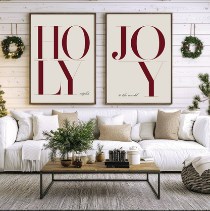 JOY to the world Weihnachtsbild zum digitalen Download Weihnachtsmotiv